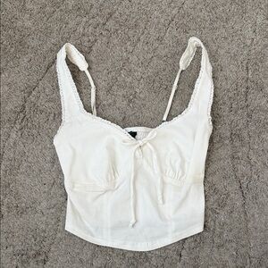 Wild Fable Cream Lace-Trimmed Camisole